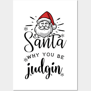 Cute Santa quotes Posters and Art